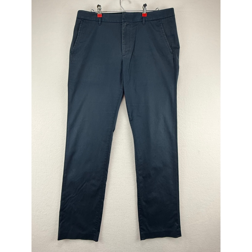 Bonobos Monday Chino Pants Mens 36x34‎ Navy Blue Stretch Cotton Trousers